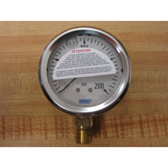 Wika 9767088 Liquid Filled Pressure Gauge 213.53-9767088