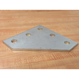 CooperB-Line B556 ZN 5 Hole 90° Flat Plate Connection B556ZN (Pack of 10)