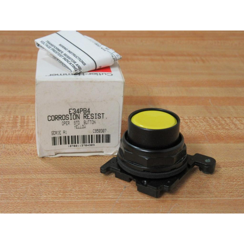 Cutler Hammer E34PB4 Corrosion Resist STD Button