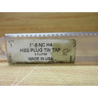 Viking Tool 24UBNAGN HSS Plug Tin Tap 46302 1"-8 NC H4