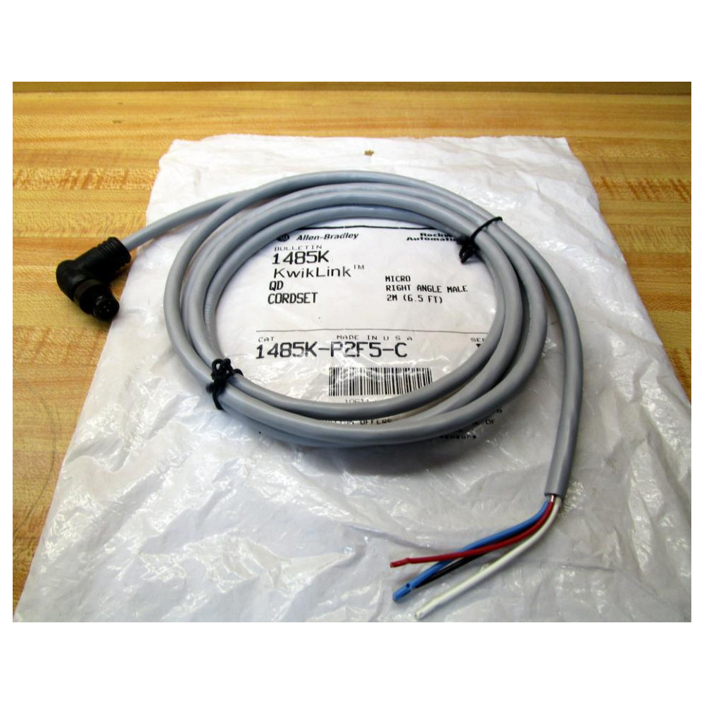 Allen Bradley 1485K-P2F5-C KwikLink QD Cordset 1485KP2F5C Series B