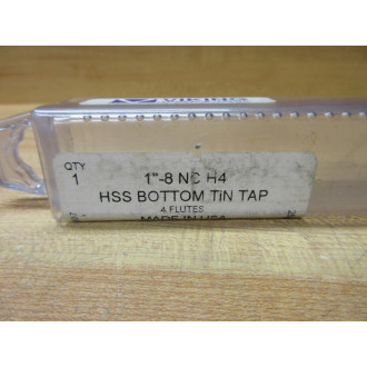 Viking Drill & Tool 25UBNAGN HSS Bottom Tin Tap 46303 1"-8 NC H4