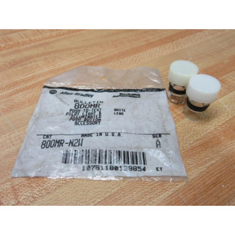 Allen Bradley 800MR-N2W White Button 800MRN2W (Pack of 2)