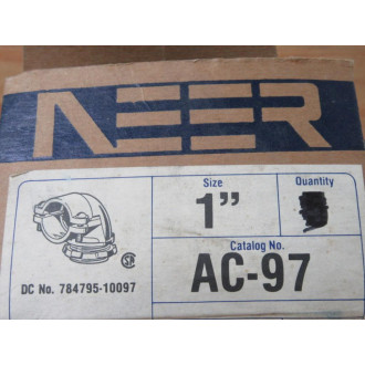 Neer AC-97 1" Die-Cast 90° Angle Connector AC97 (Pack of 4)