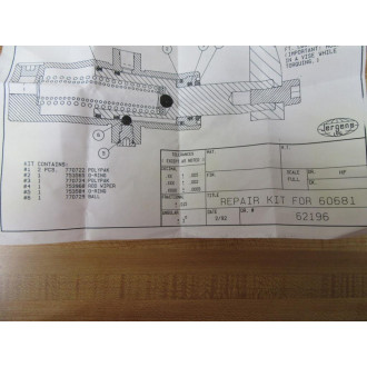 Jergens 62196 MTCE Seal Kit