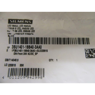 Siemens 3SU1401-1BB40-3AA0 Green LED 3SU1401-18840-3AA0