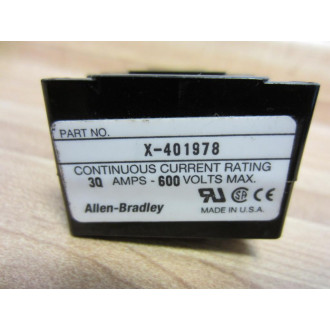 Allen Bradley X-401978 Fuse Block X401978 Without Fuse Clamp (Pack of 2) - New No Box