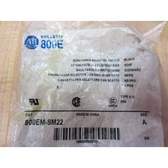 Allen Bradley 800EM-SM22 Switch (2) Position Main.