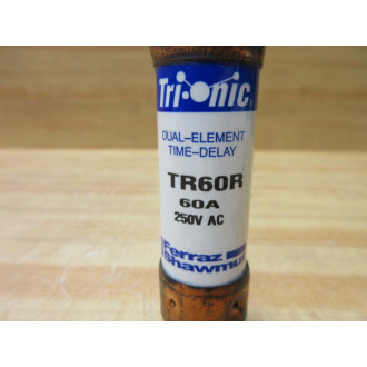Gould Shawmut Ferraz Trionic TR60R Fuse Cross Ref 4YZE6 (Pack of 6) - Used