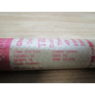 Gould Shawmut Ferraz TRS45R Fuse Cross Ref 4YZN1 (Pack of 2) - New No Box