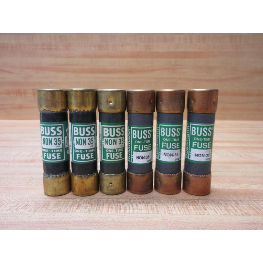 Buss NON-35 Bussmann Fuse Cross Ref 4XF94 Tested (Pack of 6) - New No Box