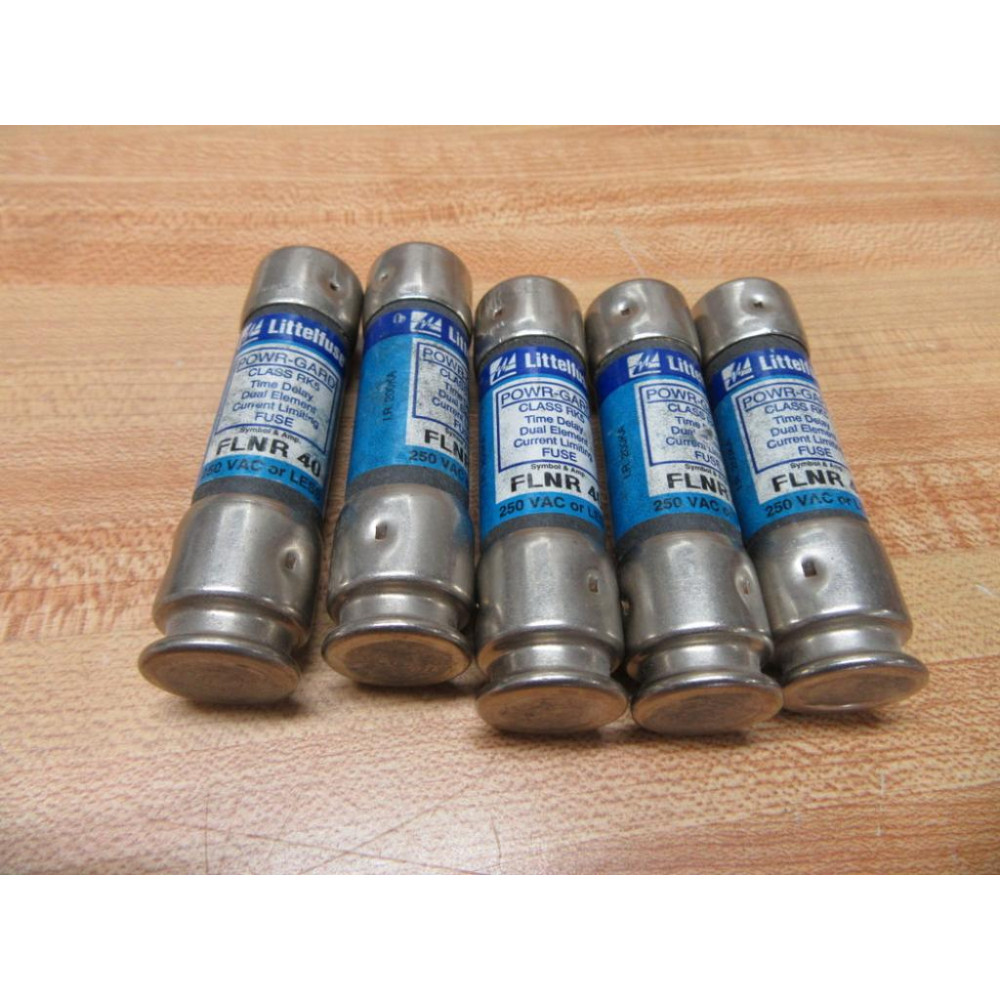 Littelfuse FLNR-40 Fuse FLNR40 POWR-GARD (Pack of 5) - New No Box