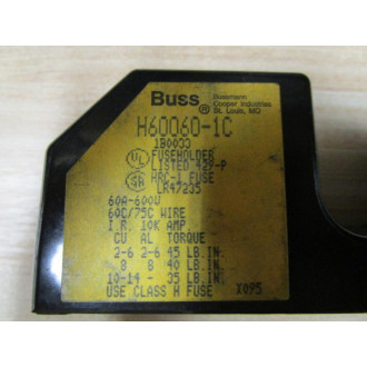 Bussmann H60060-1C H600601C Fuse Holder Thick Base - Used