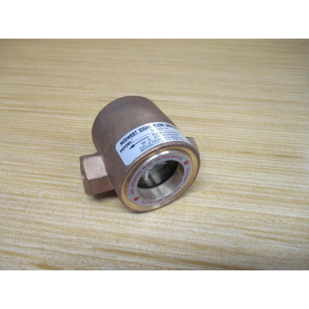 W.E. Anderson SFI-300-14 Midwest Sight Flow Indicator SFI30014 - New No Box