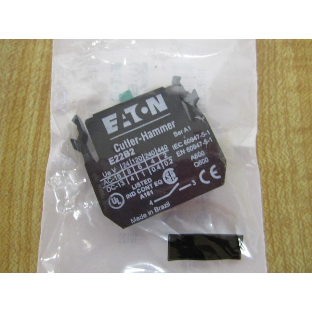 Cutler Hammer E22B2 Eaton Contact Block
