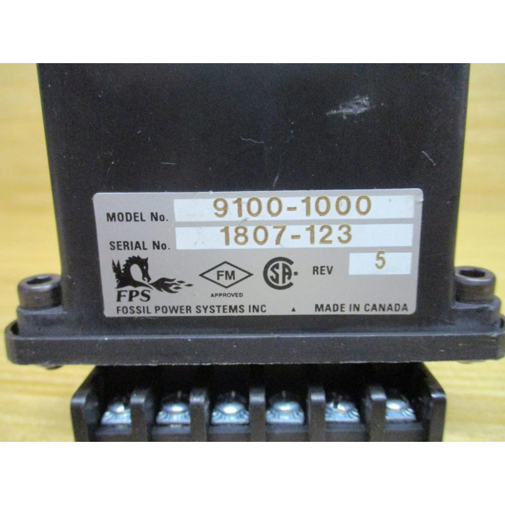 Fossil Power Systems 9100-1000 Pilot Flame Scanner Rev. 5 - New No Box