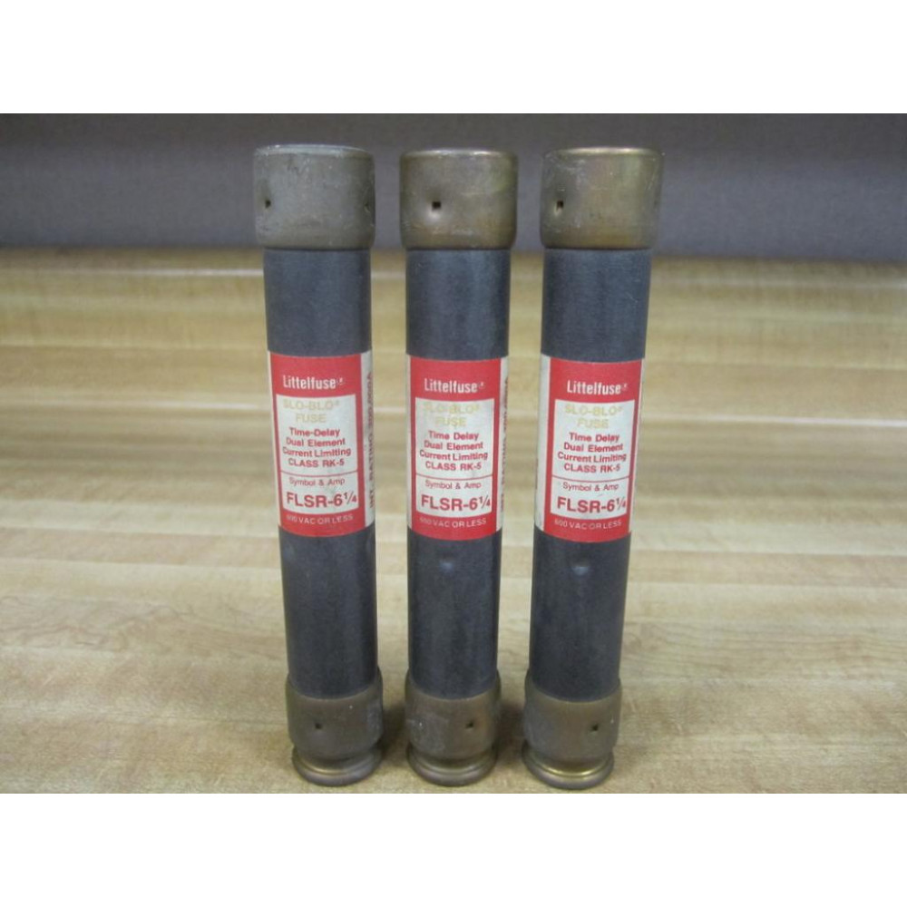 Littelfuse FLSR-6-14 Fuse FLSR614 Tested (Pack of 3) - Used