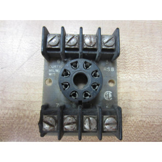 Curtis RS 8 Relay Socket RS8 (Pack of 3) - Used