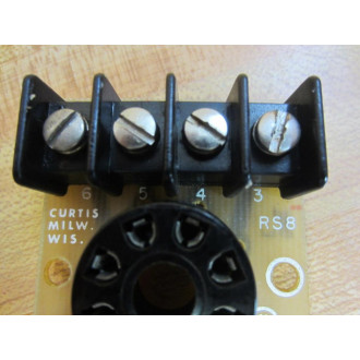 Curtis RS 8 Relay Socket RS8 (Pack of 3) - Used