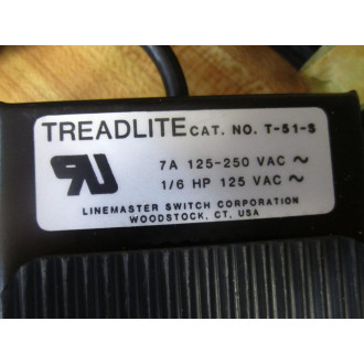 Linemaster T-51-S Foot Switch T51S WCord - New No Box