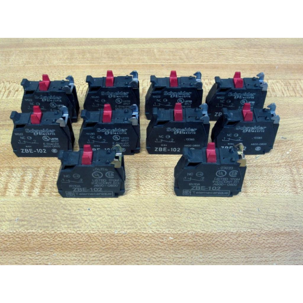 Telemecanique ZBE-102 Block ZBE102 35564 Schneider (Pack of 10) - New No Box