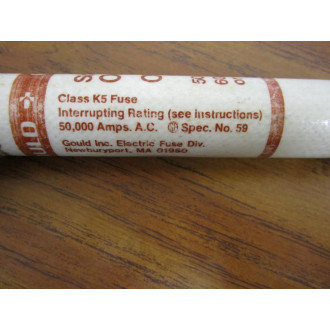 GouldShawmut OTS50 One-Time Fuse (Pack of 3) - New No Box