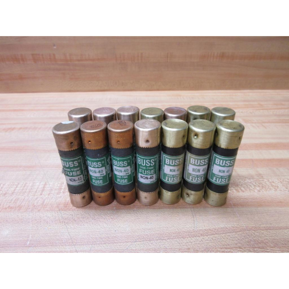 Buss NON-40 Bussmann Fuse Cross Ref 4XF95 (Pack of 14) - New No Box