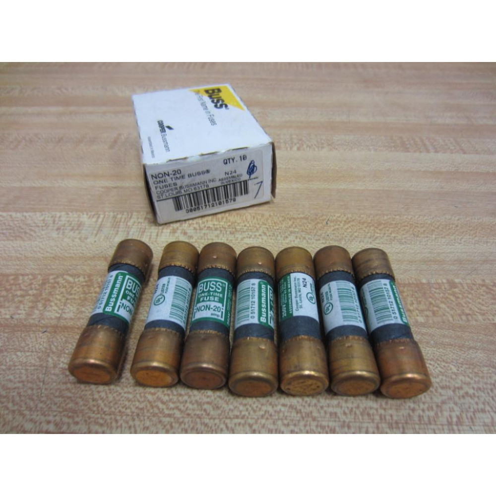 Buss NON-20 Bussmann Fuse Cross Ref 4XF91 (Pack of 7)