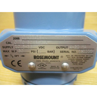 Rosemount 2088A1A22A1B4 Pressure Transmitter - New No Box