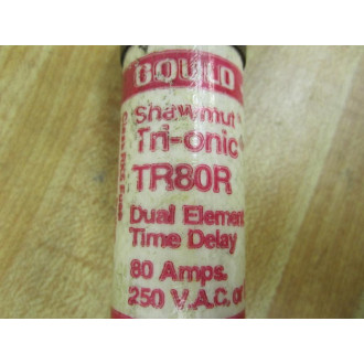 Gould Shawmut Ferraz Mersen TR80R Fuse Cross Ref 4YZE9 (Pack of 3) - Used