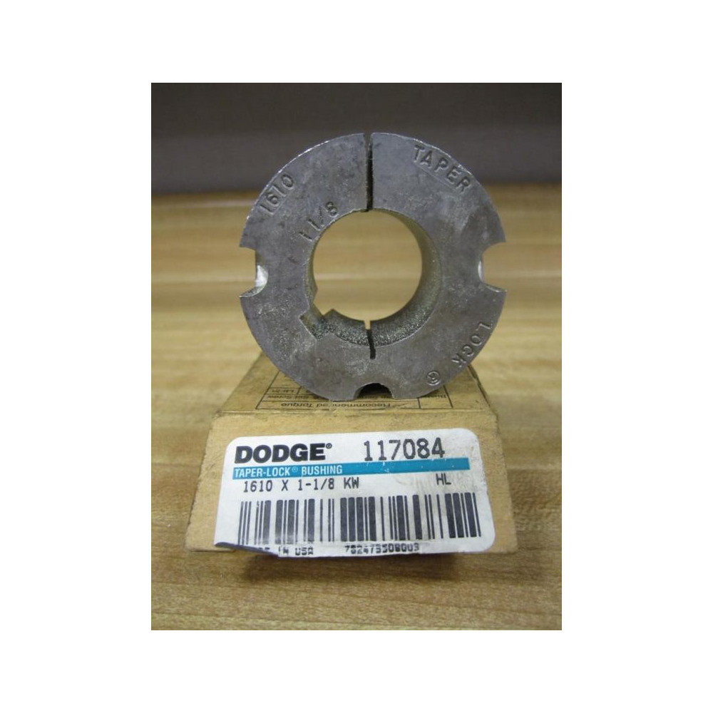 Dodge 117084 Taper Lock Bushing 1610 x 1-18 KW Without Screws (Pack of 2)