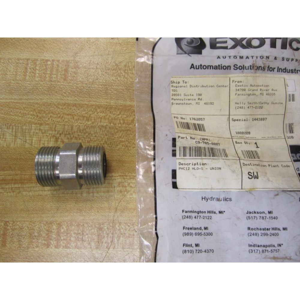 Parker 12 HLO-S Seal-Lok O-Ring Face Seal Tube Fitting