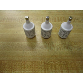 Original Diazed 5SB1 1 Fuse 2 Amp 500 Volt 5SB11 (Pack of 3) - New No Box
