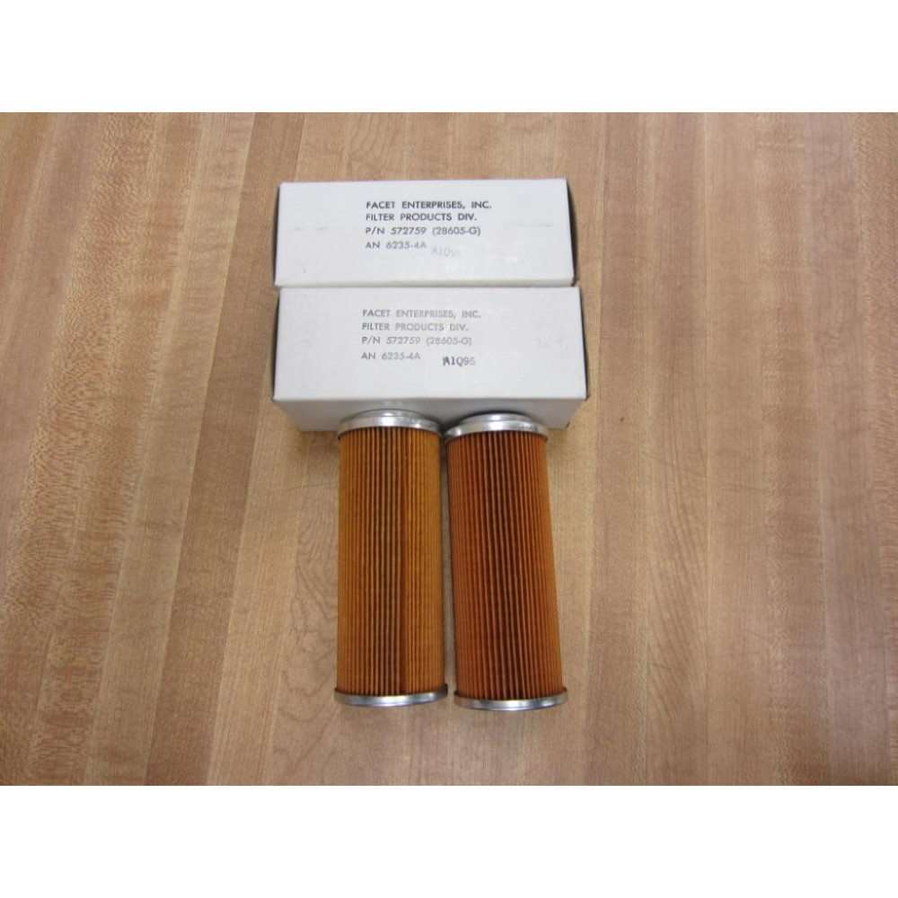 Facet Enterprises 572759 Filter Element 572759 (28605-G) (Pack of 2)