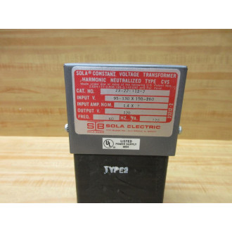 Sola 23-22-112-2 Transformer 23221122 Input 1.4 x .7