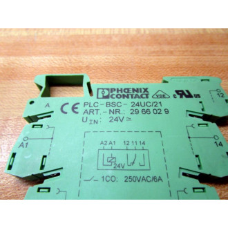 Phoenix Contact PLC-BSC-24UC21 Block 2966029 w2961105 (Pack of 7) - New No Box