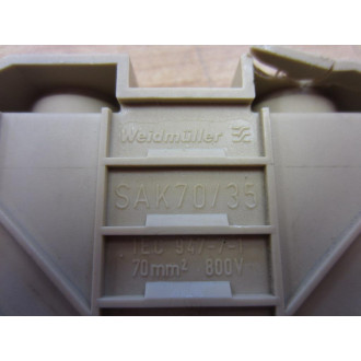 Weidmuller SAK7035 Terminal Block wo Cover (Pack of 11) - Used