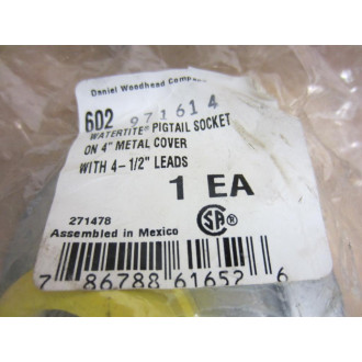Daniel Woodhead Company 602 Watertite Pigtail Socket