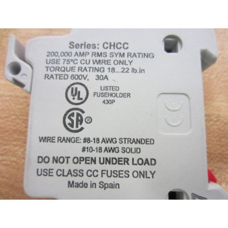 Bussmann CHCC1D Fuse Holder - New No Box