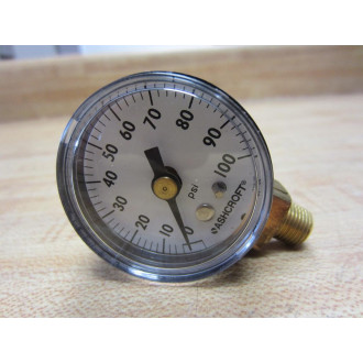 Ashcroft 15W1005PH01L XZG 100 Gauge 0-100 PSI 18" Brass 5WG99