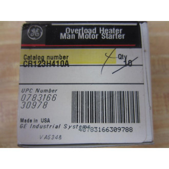 General Electric CR123H410A GE Overload Heater H4.10A