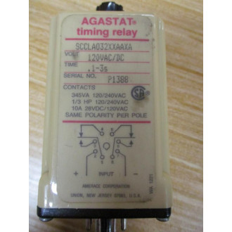 Agastat SCCLA032XXAAXA Timing Relay - New No Box