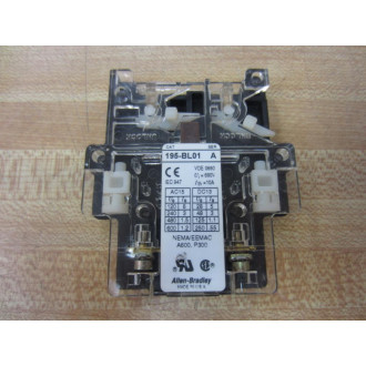Allen Bradley 195-BL01 Auxiliary Contact 195BL01 Series A - New No Box