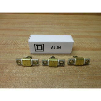 Square D A1.54 Overload Relay Heater Element A154 WOut Screws (Pack of 3)