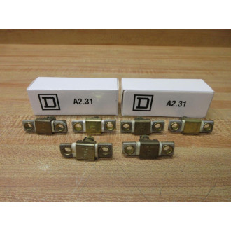 Square D A2.31 Overload Relay Heater Element A231 WOut Screws (Pack of 6)