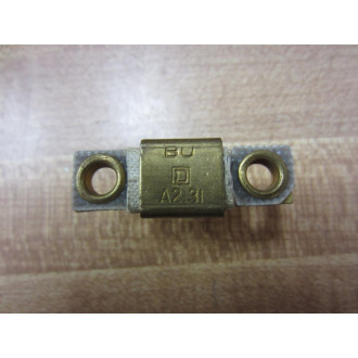 Square D A2.31 Overload Relay Heater Element A231 WOut Screws (Pack of 6)