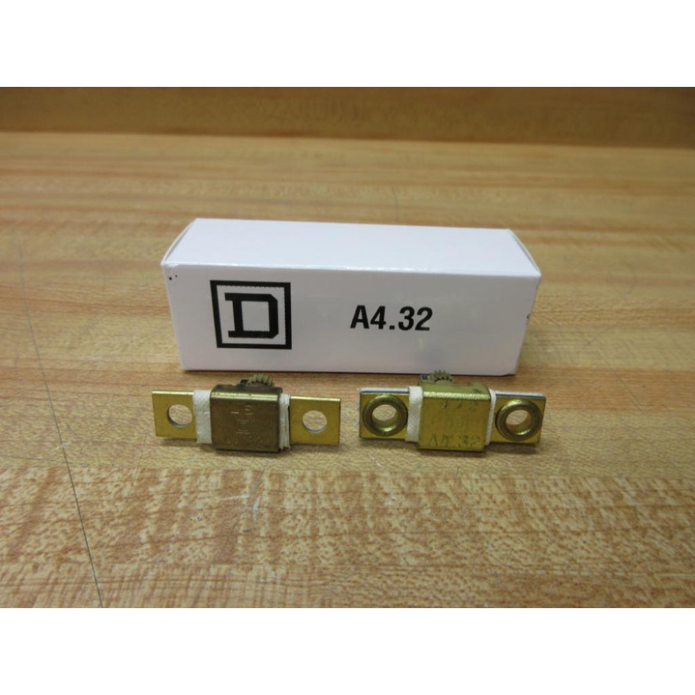 Square D A4.32 Overload Relay Heater Element  A432 WOut Screws (Pack of 2)
