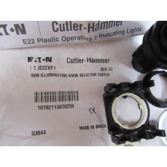 Cutler Hammer E22-XF1 Selector Switch E22-XF1A
