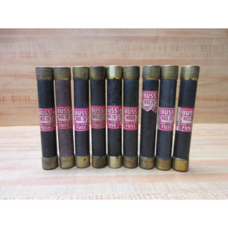 Buss NOS 20 Bussmann Fuse Cross Ref 4XH06 (Pack of 9) - Used