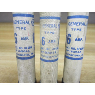 GE General Electric GF6B6 CLF Fuse NP-166854A (Pack of 3) - New No Box